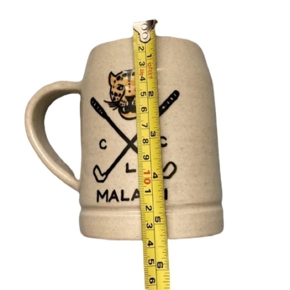 𝅺handmade pottery mug from Malawi Africa with jaguar sports team logo - Picture 4 of 6